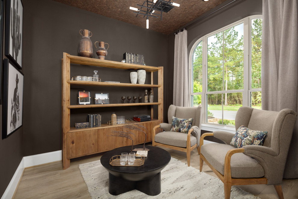 Inspiration for a transitional home office remodel in Houston