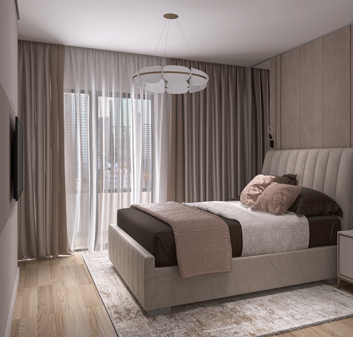 Квартира для девушки "кофе с молоком"