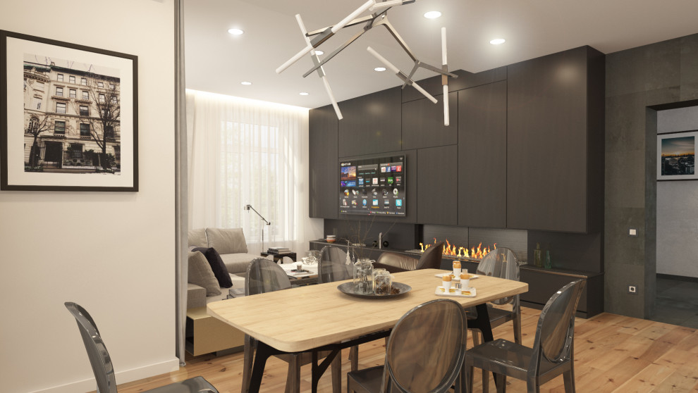 Кухня-студия в частном доме