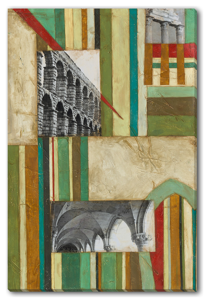 Justin Garcia's 'Classic Columns III' Canvas Gallery Wrap, 32x48