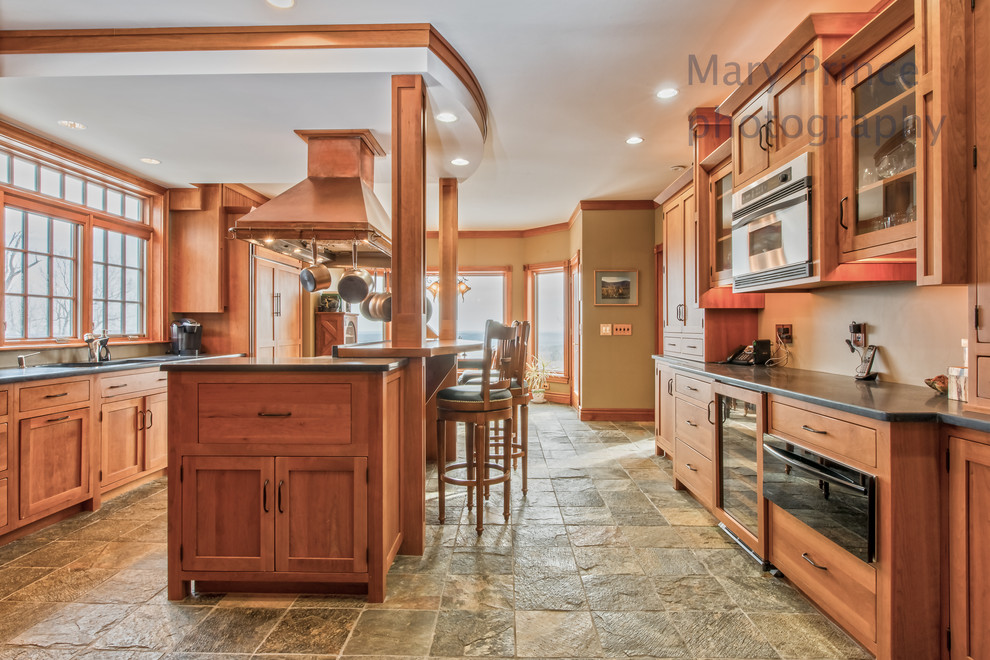 Kitchen - rustic kitchen idea in Boston