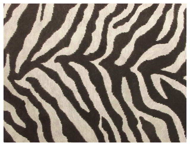 Zebra Zou Zou Faux Fur Upholster Fabric Contemporary