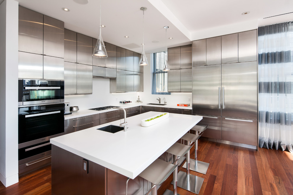 Contemporary kitchen in New York.