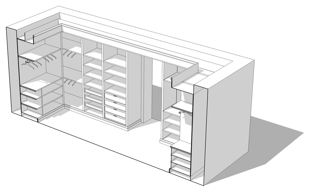 Проектирование гардеробной мебели