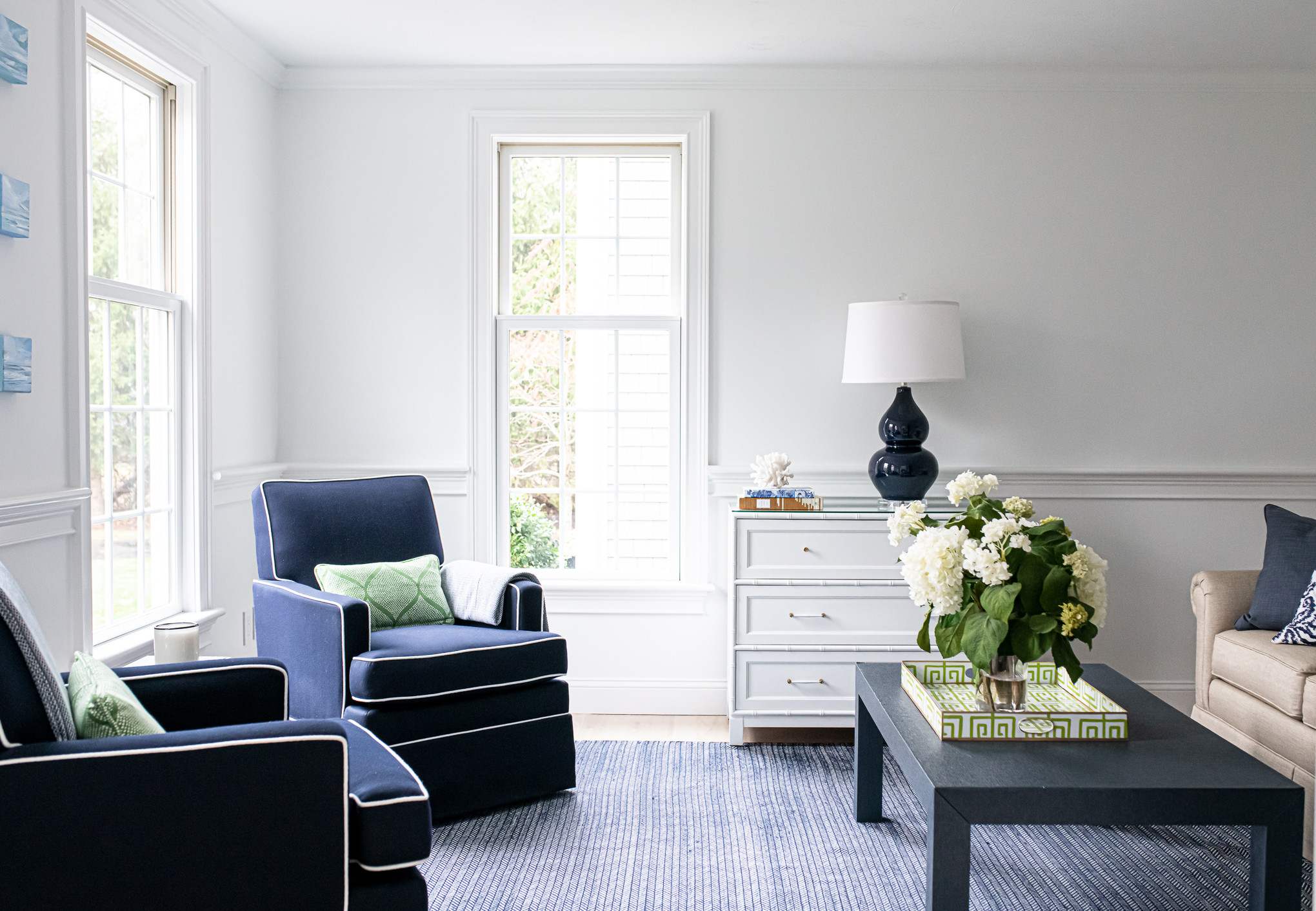 Duxbury Colonial Living Room