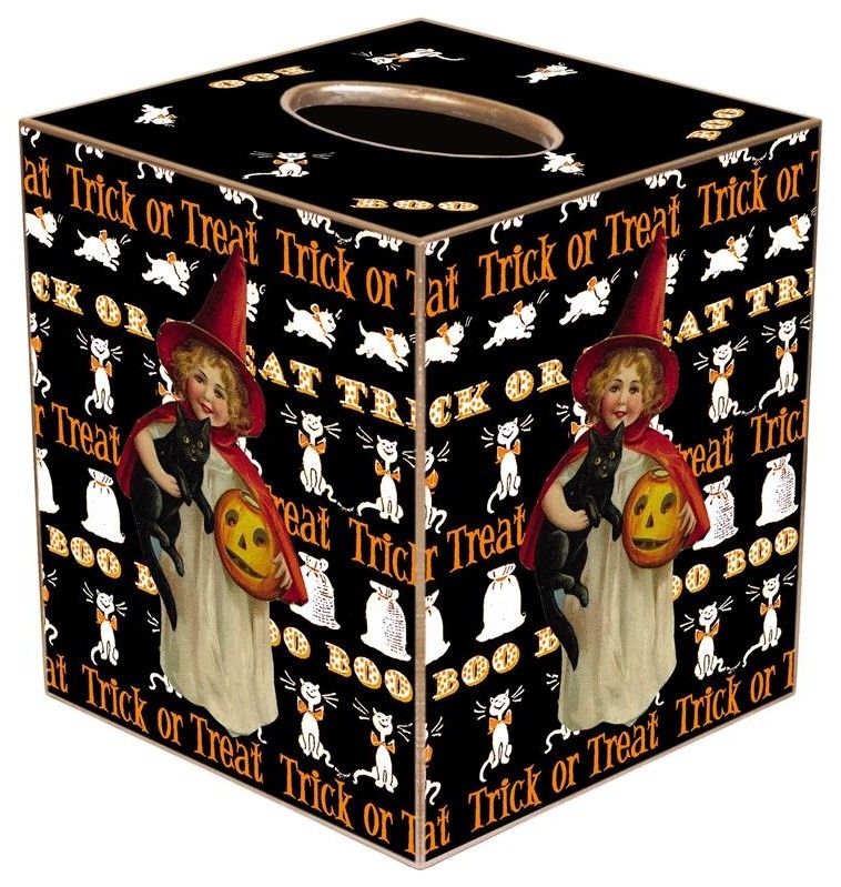 TB1103Halloween Girl Tissue Box Cover Traditional Tissue Box