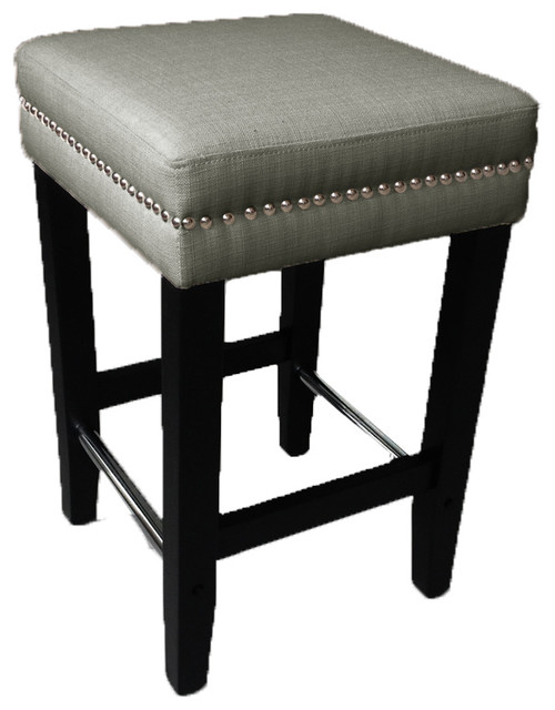 26in Counter Stool - 2 Pack, Charcoal Grey