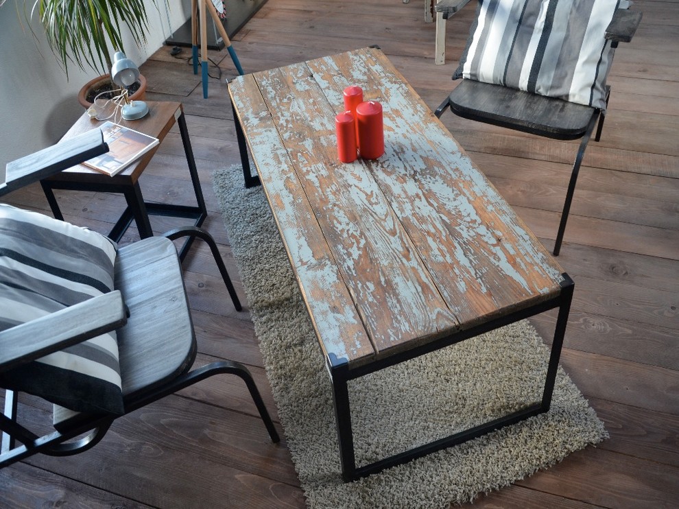 Inspiration pour un salon urbain.