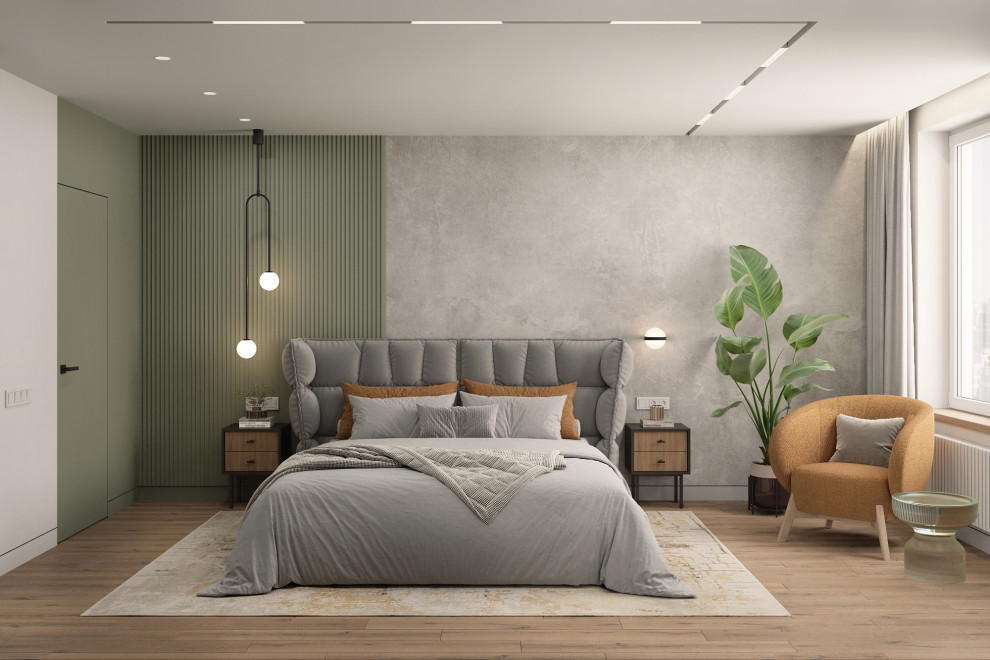 ЖК "Квартал Галактика", квартира в зеленом цвете.