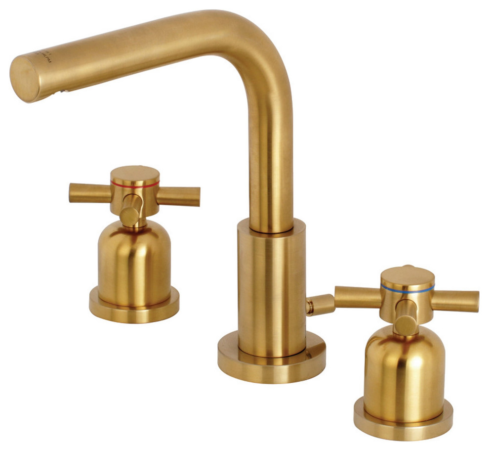 Fauceture FSC8953DX 8 in. Widespread Bathroom Faucet, Brushed Brass
