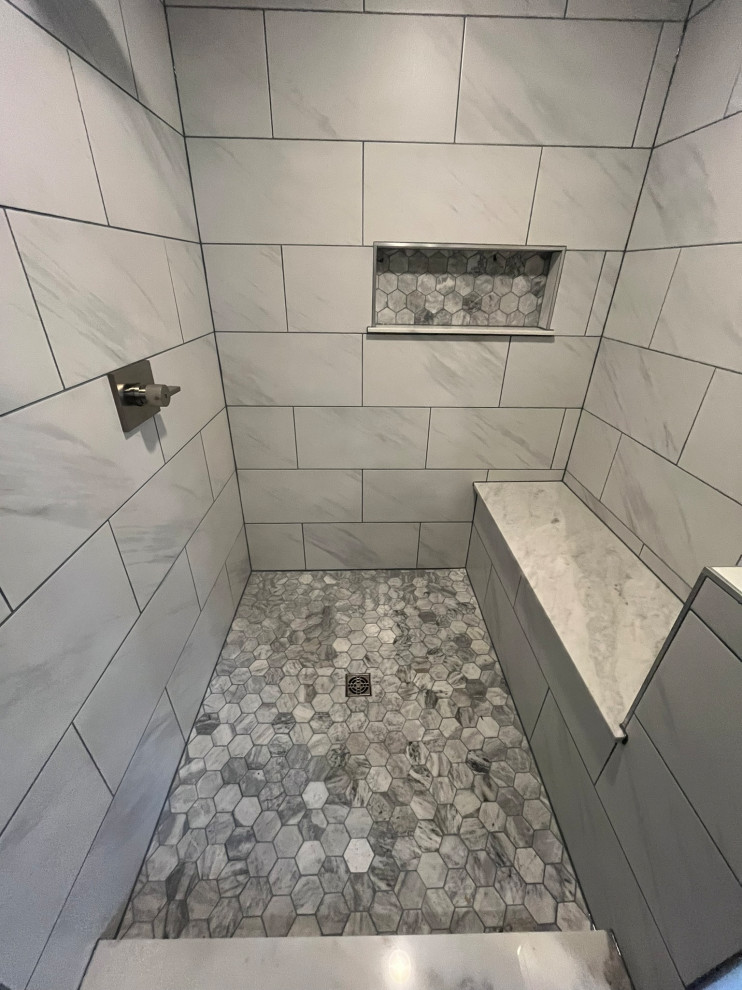 Large walk-in shower
