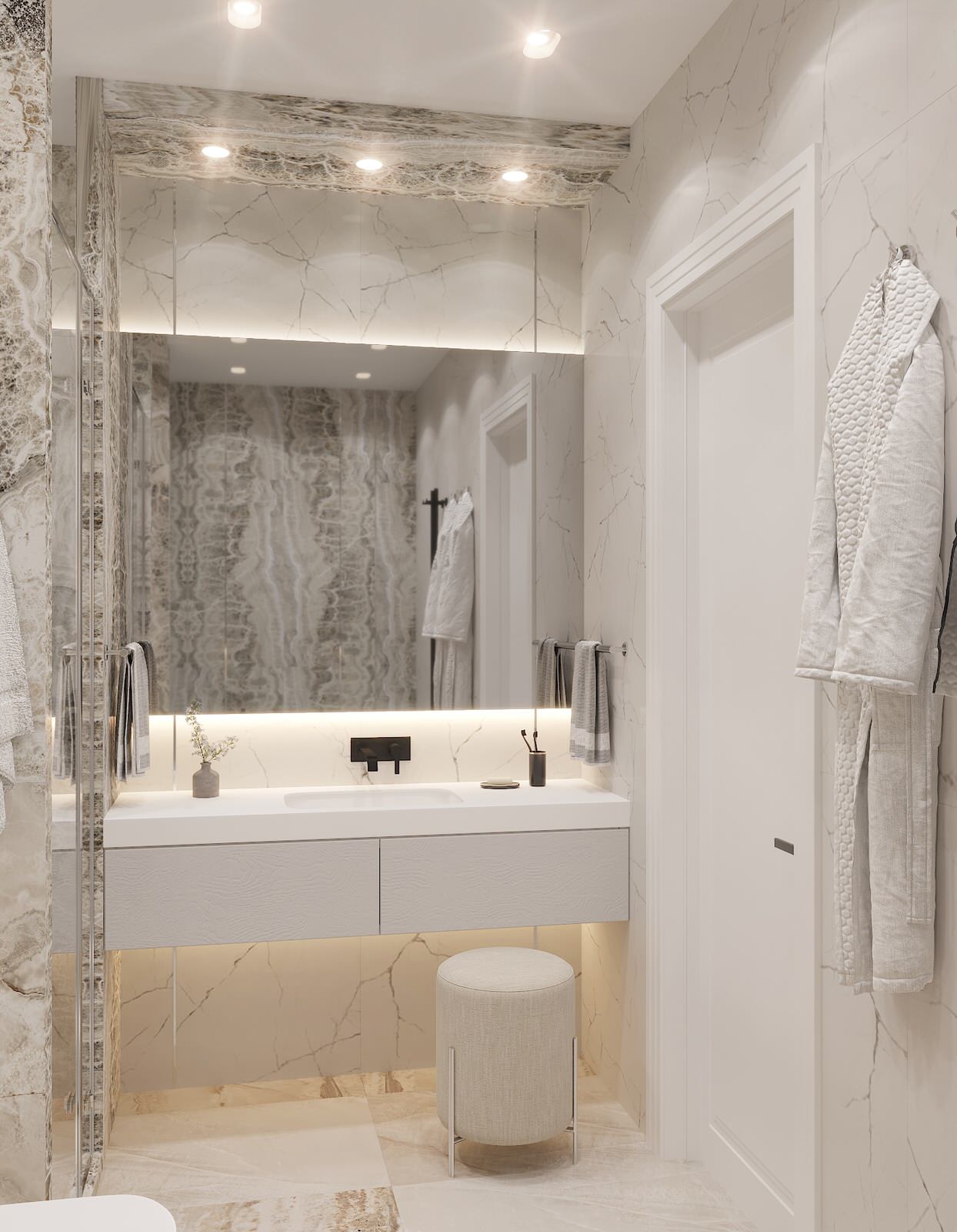 Дизайн-проект апартаментов 113 м2 в МФК «Match Point» (2020г.)