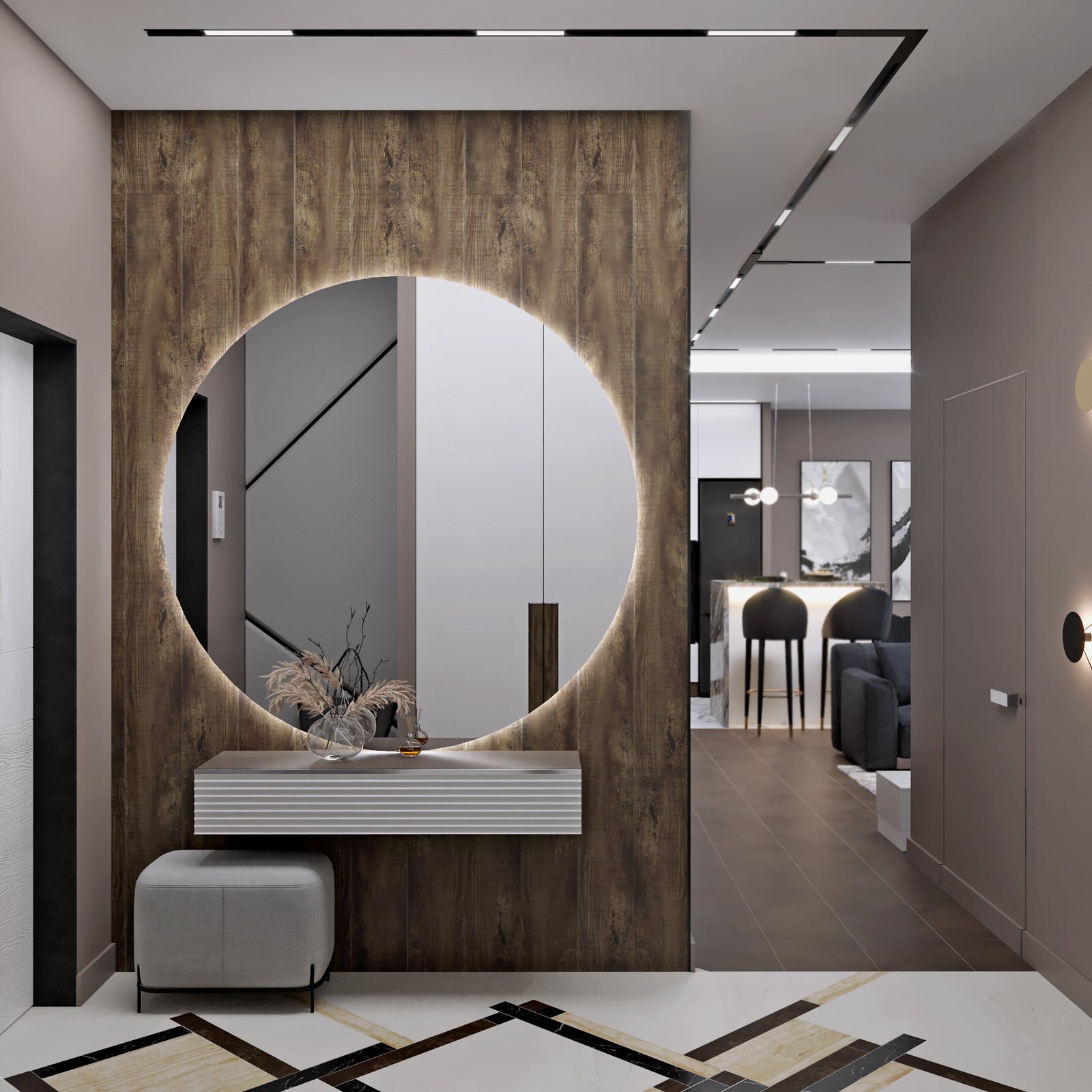 Дизайн проект для квартиры с 3-ех метровым потолком