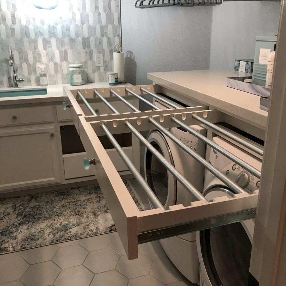 Photo of a beach style utility room in San Francisco.