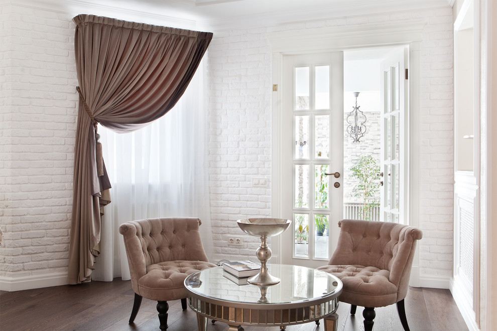 Шторы в загородный дом по проекту "Mesmer Design&Architecture"