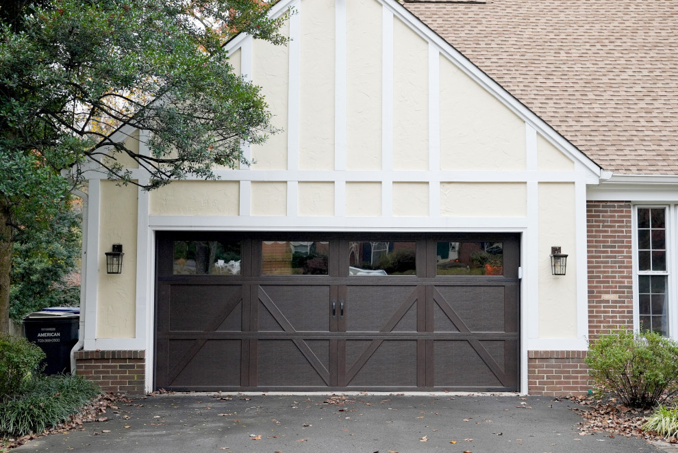 This is an example of a traditional two-car garage in DC Metro.
