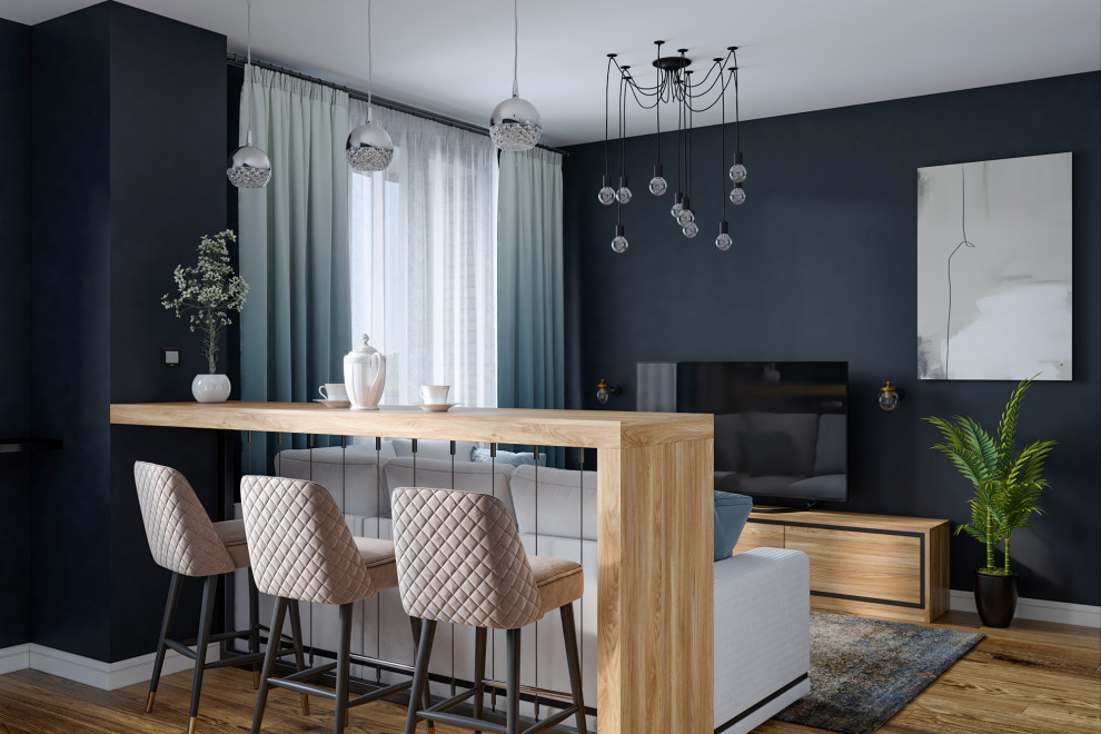 Обеденная зона с барной стойкой