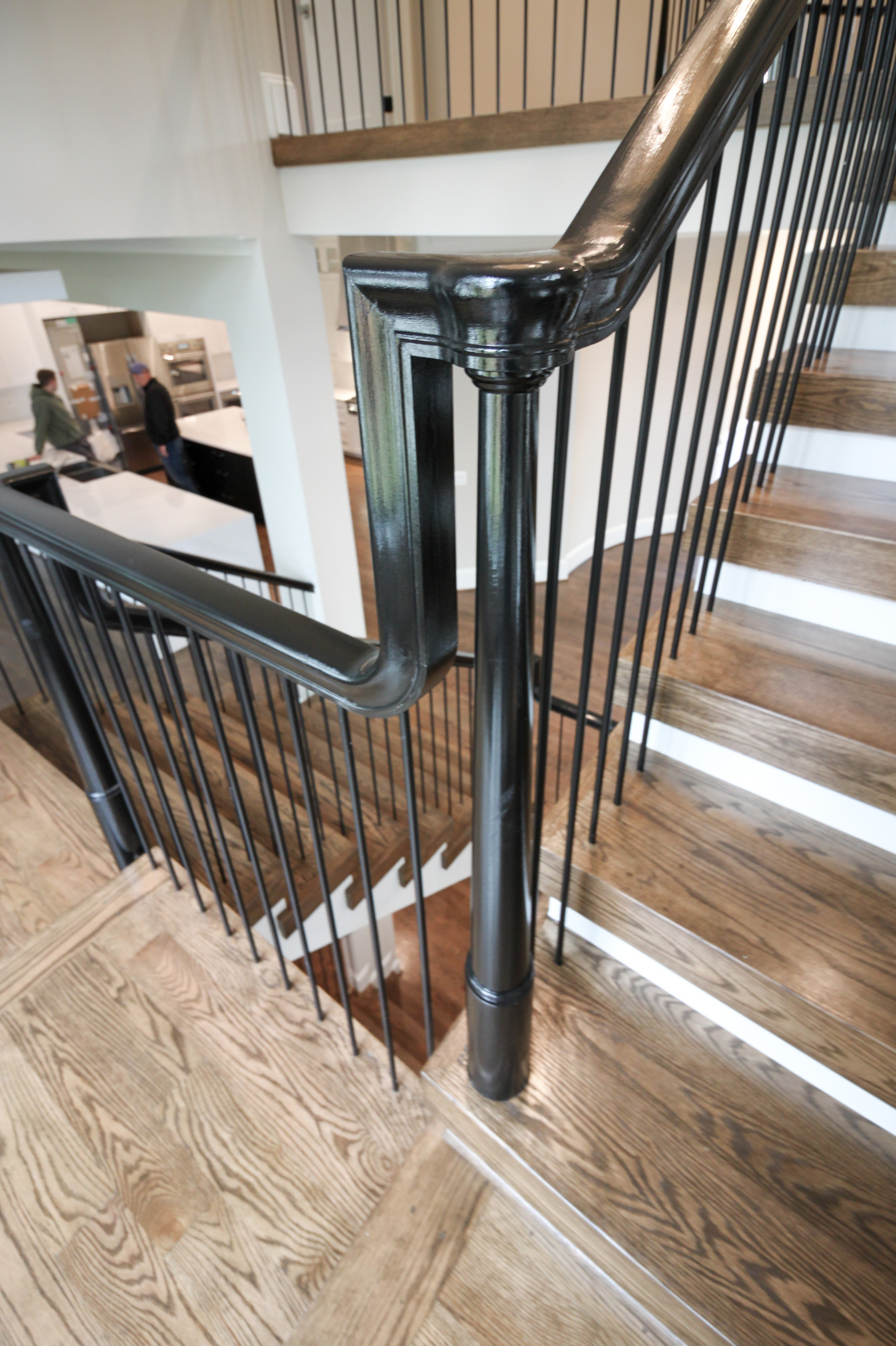 89_Eclectic and Edgy Staircase in French Contemporary Residence, McLean VA 2210
