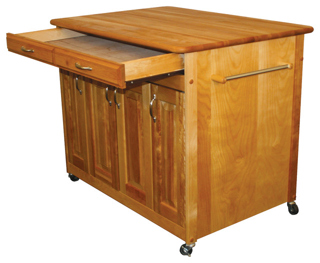 Catskill Craftsmen Butcher Block Workcenter Plus Transitional