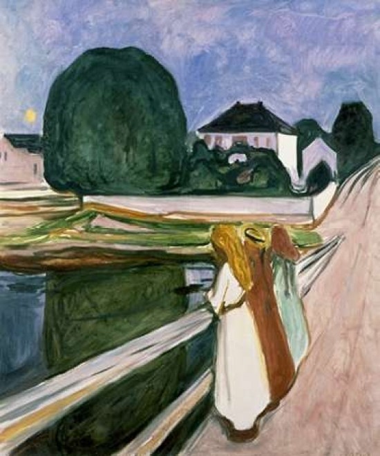 Edvard Munch The Seine at Saint Cloud Giclee Canvas Print Paintings Poster Repro