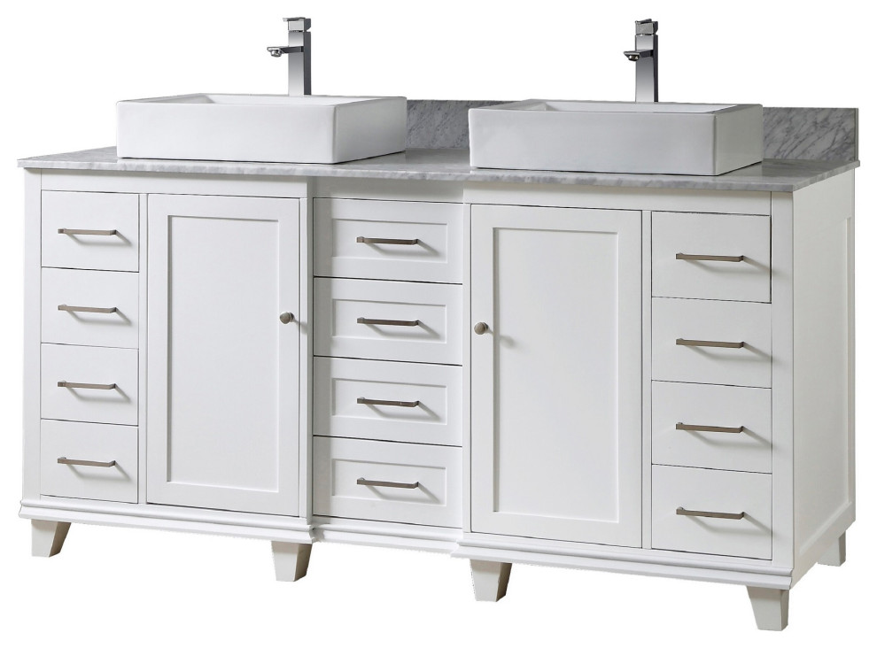 72" Ultimate Classic Bath Vanity Transitional Bathroom Vanities And