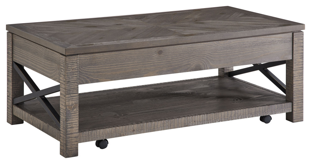 Dexter Lift Top Cocktail Table Rustic Coffee Tables by Steve