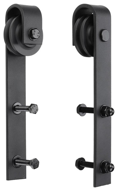 2 Piece Steel Sliding Barn Roller Wood Door Wheel Set Replacement