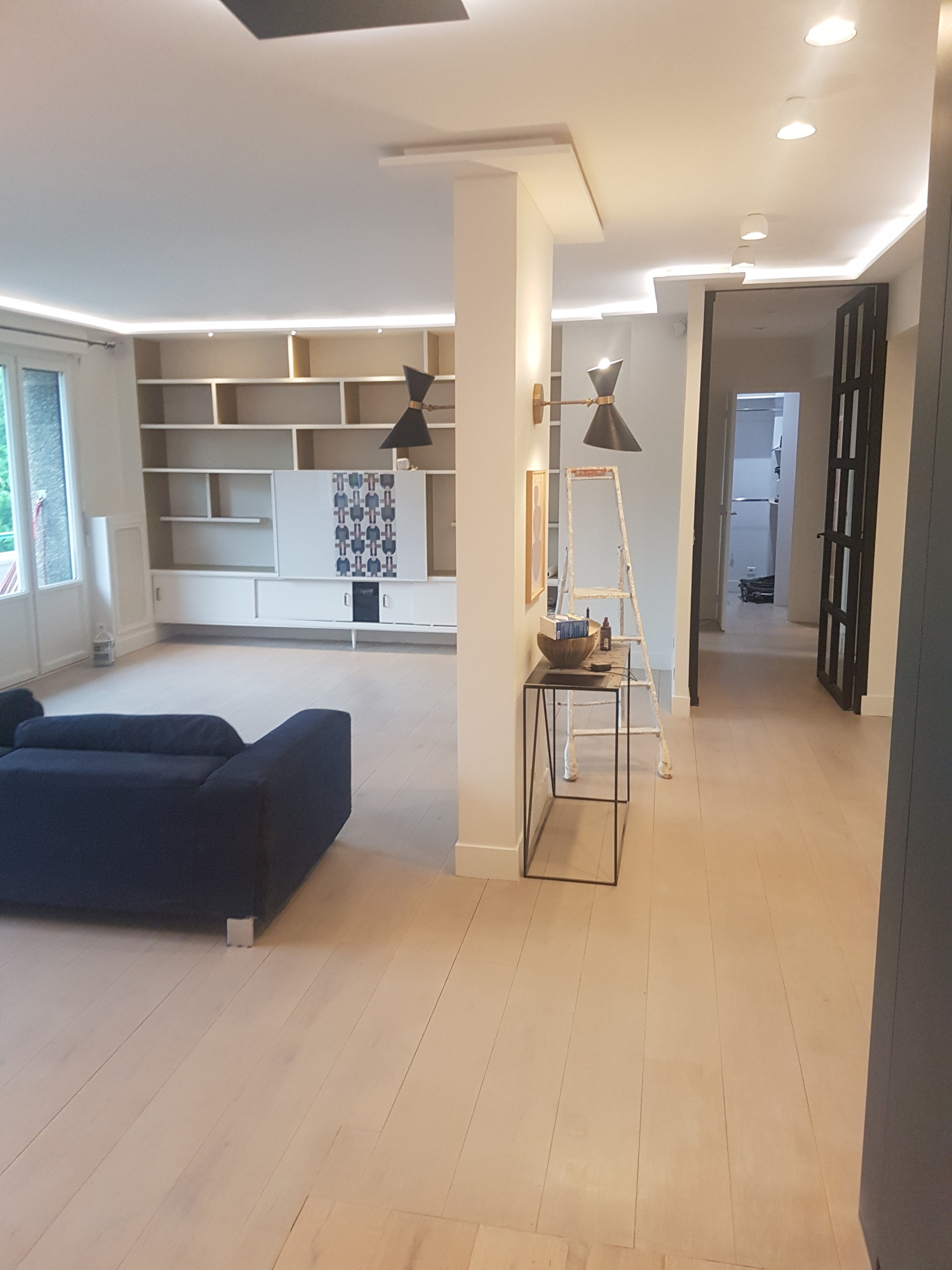 Appartement refondu suite à l'ajout d'un espace voisin