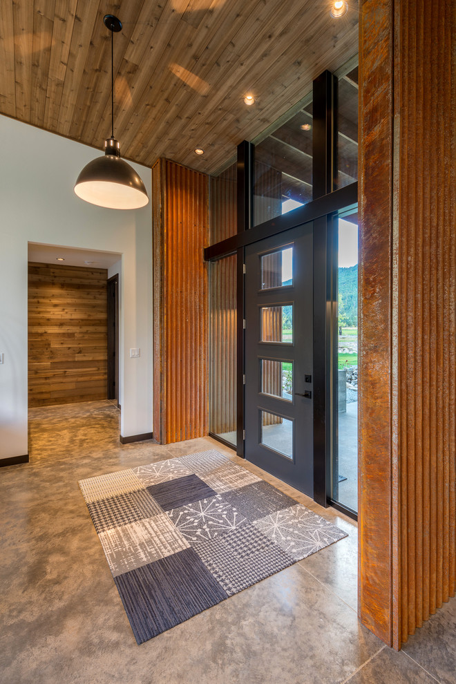 This is an example of a contemporary entryway in Seattle.