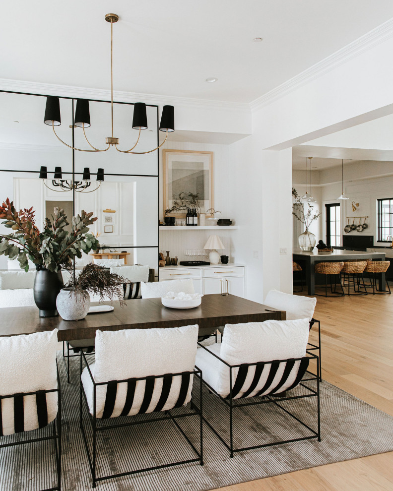 Transitional dining room photo in Phoenix