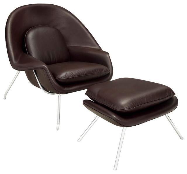 W Lounge Chair in Dark Brown