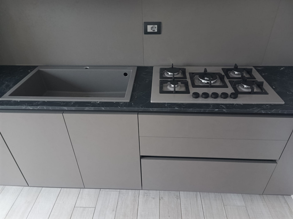 Cucina Utopia Piombo e Bianco