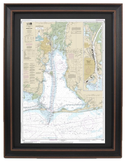 Mobile Bay Navigation Chart