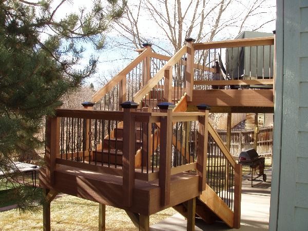 Transitional deck photo in Denver