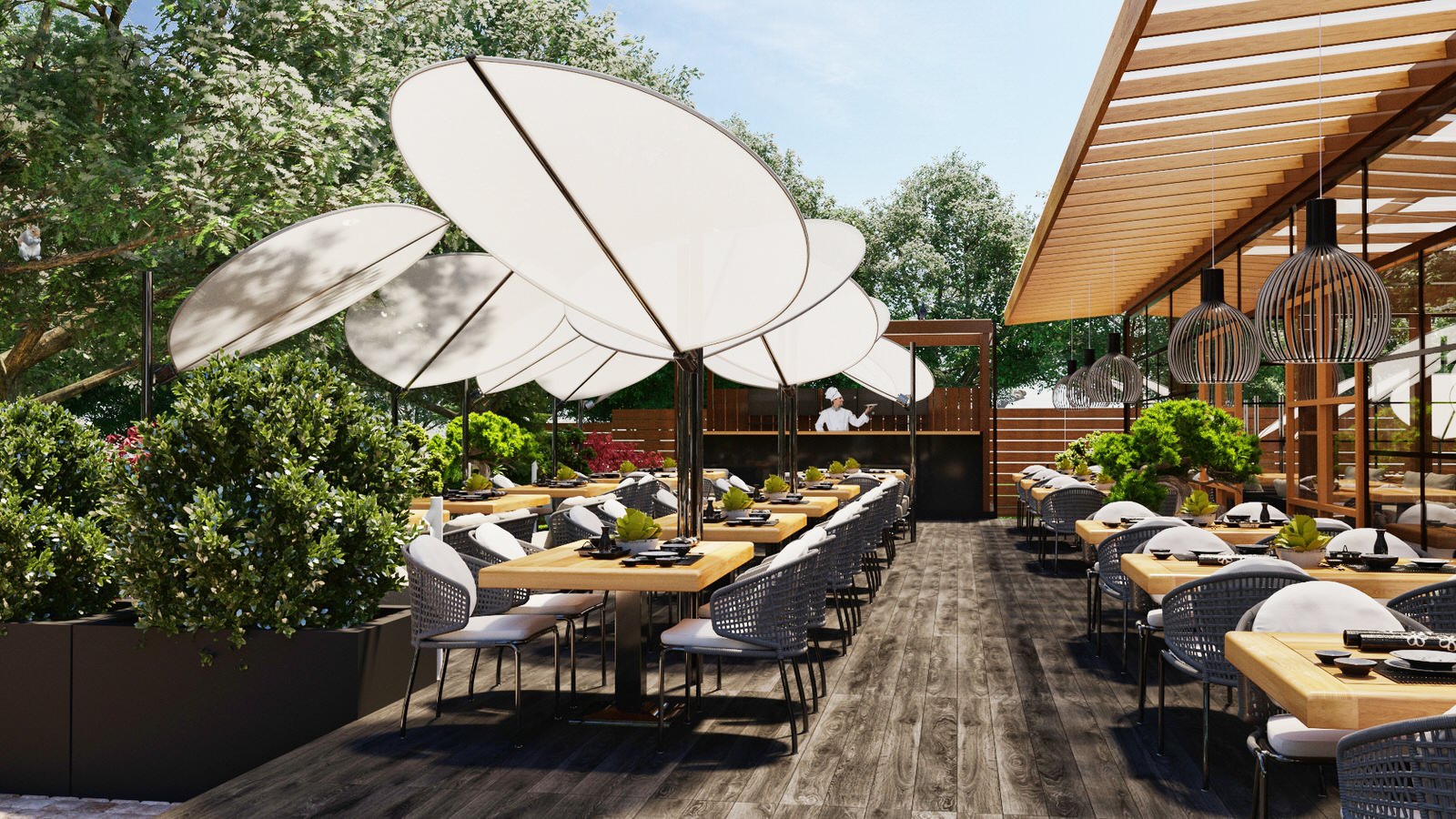 OUTDOOR RESTAURANT «AZUMA»