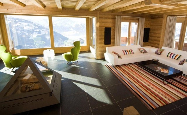 Swiss Alpine Chalet Modern Living Room Sussex By