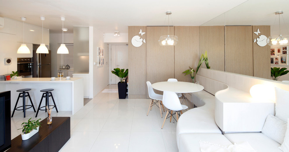 Modern living room in Singapore.