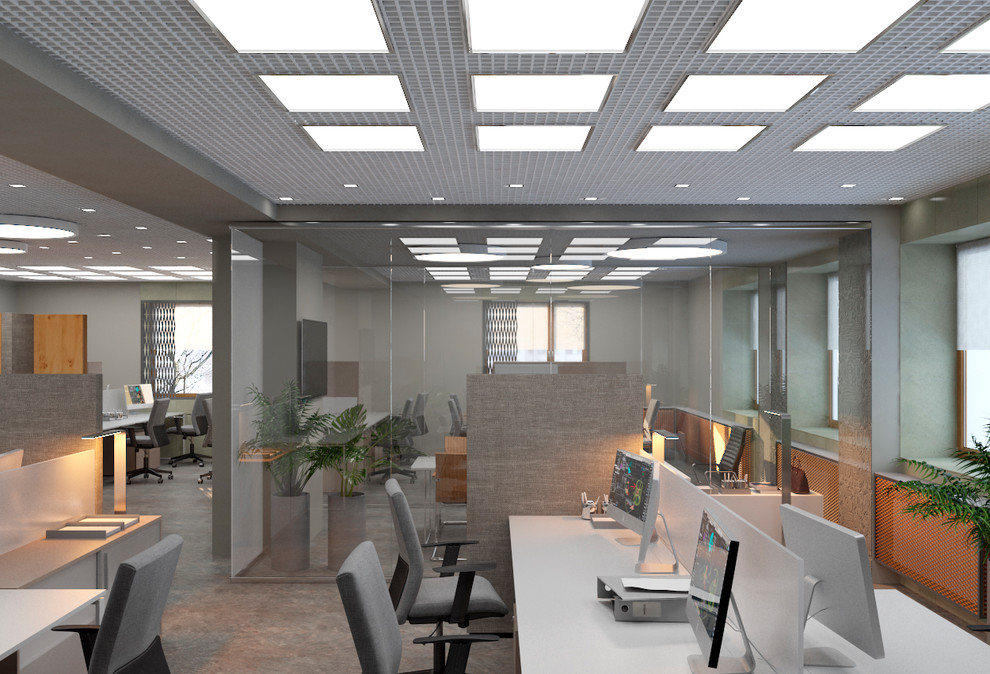 Офис 300м2 в стиле лофт