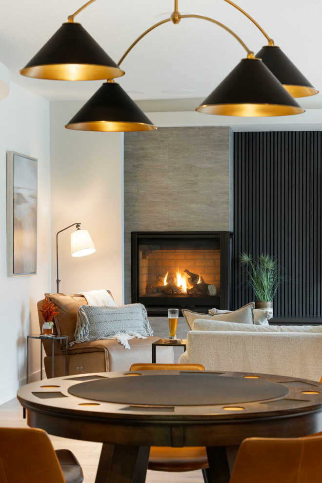 Mountain style basement photo in Minneapolis