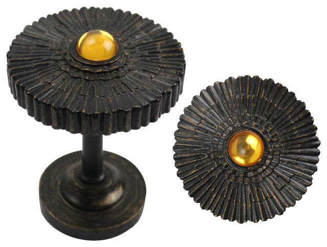 Sunburst Medallion Drapery Holdback Traditional Window