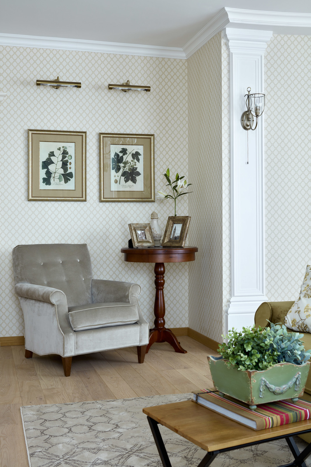 Квартира в нежных лавандовых тонах.