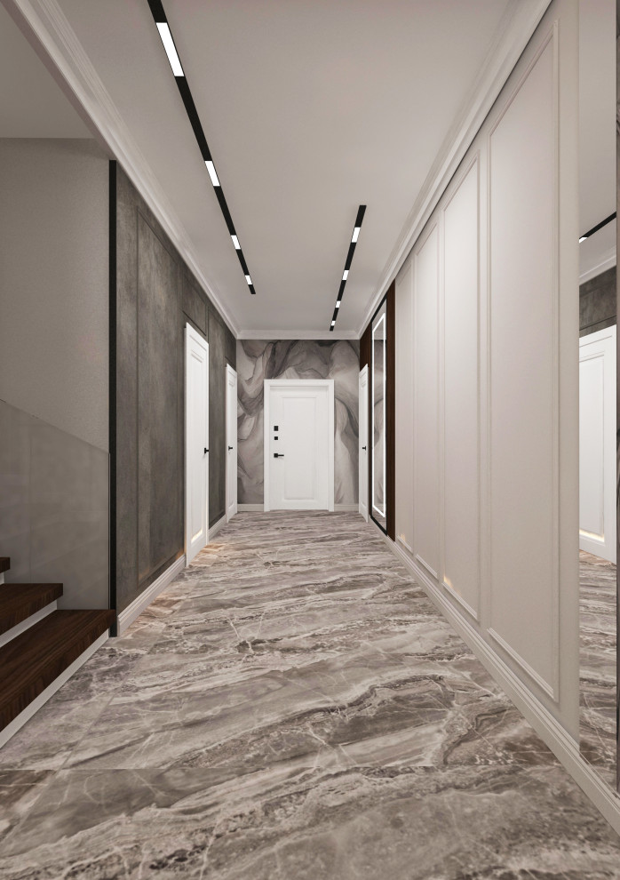 Кухня-гостиная из проекта частного дома 5 бригада