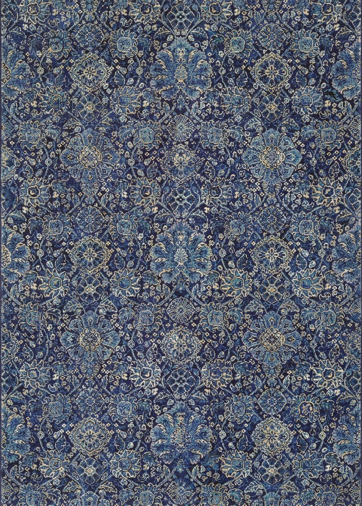 Couristan Easton Winslet Navy and Sapphire Area Rug, 2'x3'7"