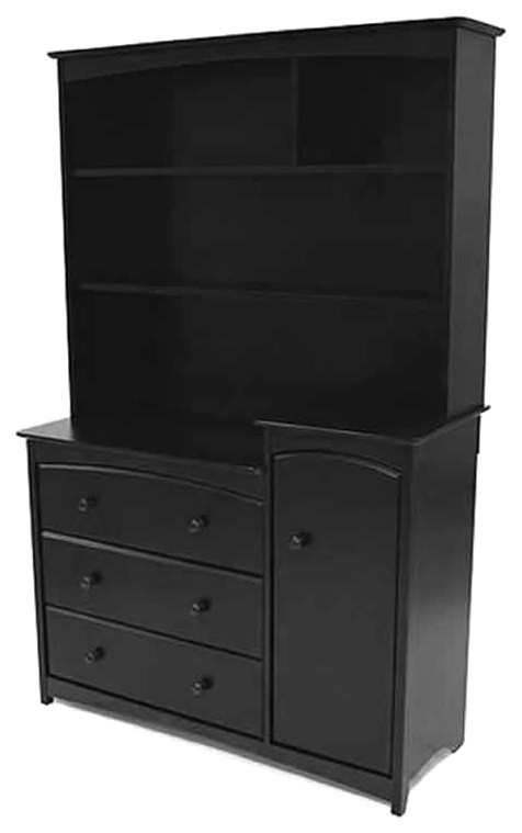 Stork Craft Beatrice Combo Tower & Hutch in Black