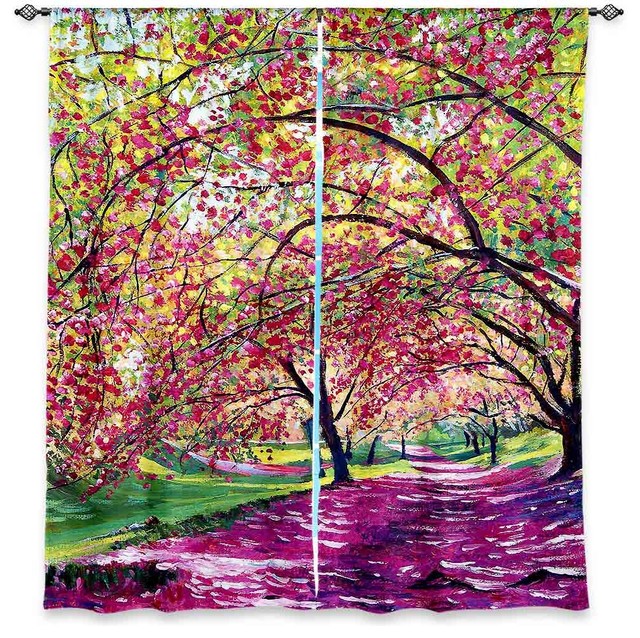 Lazy Afternoon Central Park Window Curtains, 40"x52", Lined