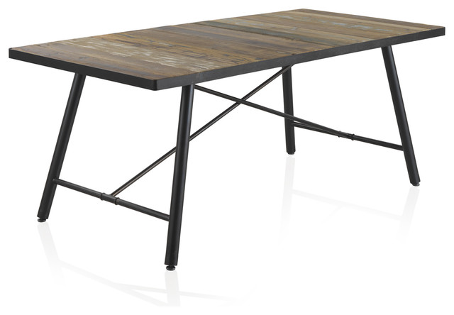 Badajoz Wooden And Iron Dining Table Tables Badajoz Wooden And Iron Dining Table Tables By Geese