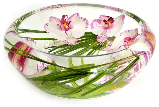 Glass Flower Bowl - Contemporary - Decorative Bowls - by Emilio Robba