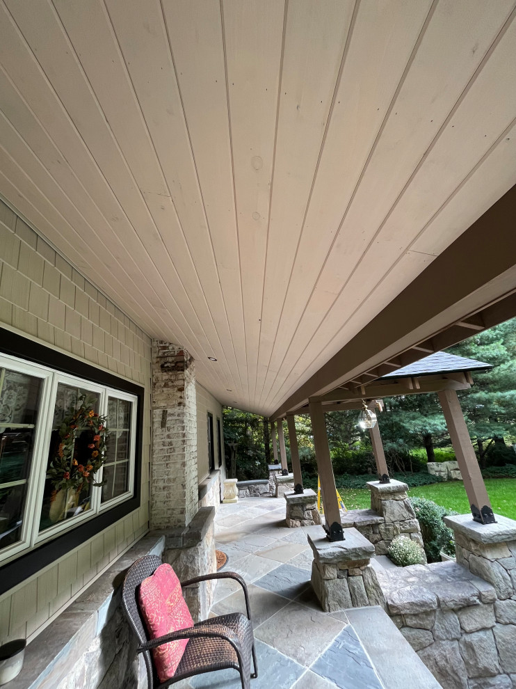 Porch Extension and Walkway Replacement.  Somers, New York