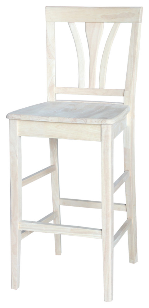 Fanback Stool - 30"Seat Height