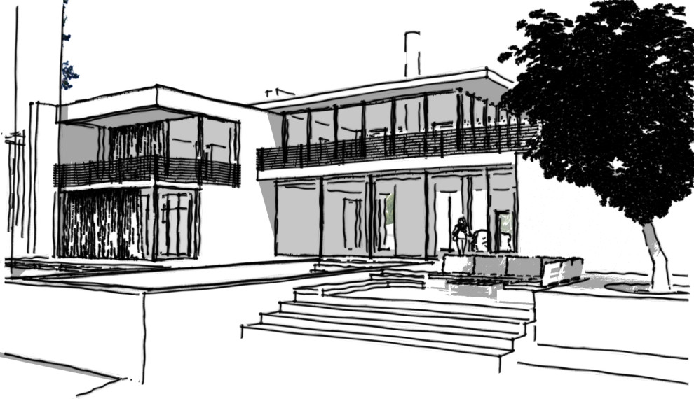 Эскиз индивидуального загородного дома